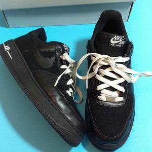 black af1 white laces